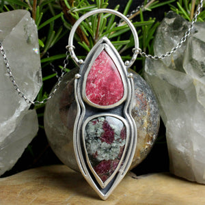 Voyager Necklace // Thulite and Ruby