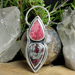 Voyager Necklace // Thulite and Ruby