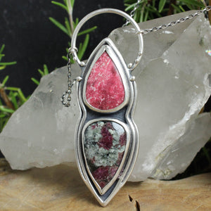 Voyager Necklace // Thulite and Ruby