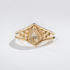 Brigid Ring - Tourmalated Quartz - 14K Gold - Acid Queen Jewelry