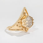 Shakti Ring - Tourmalated Quartz - 14K Gold - Acid Queen Jewelry