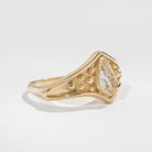 Brigid Ring - Tourmalated Quartz - 14K Gold - Acid Queen Jewelry