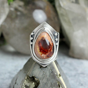 Warrior Ring // Mexican Fire Opal - Size 7
