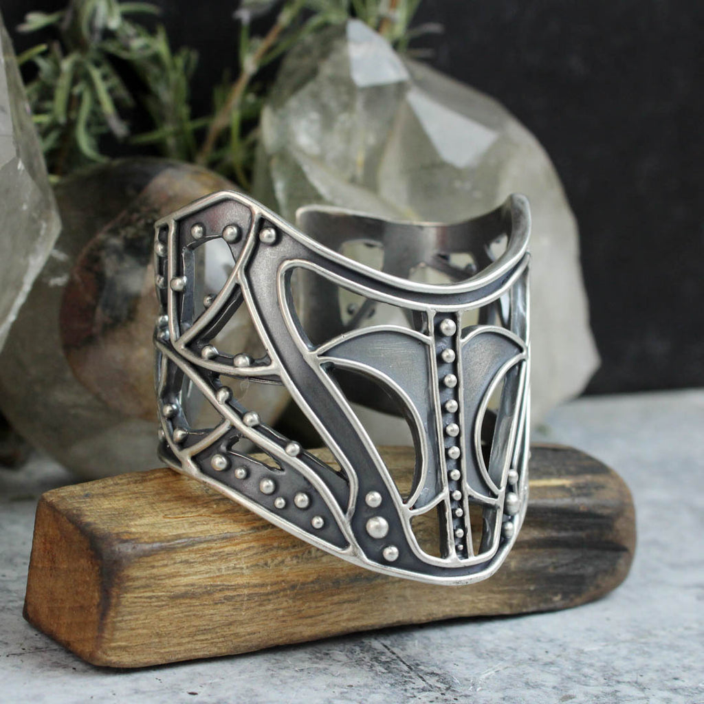 Moon Warrior Laced Cuff - Acid Queen Jewelry