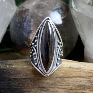 Warrior Ring // Tiger Iron - Size 9 - Acid Queen Jewelry