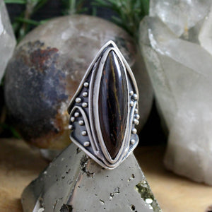 Warrior Ring // Tiger Iron - Size 9 - Acid Queen Jewelry