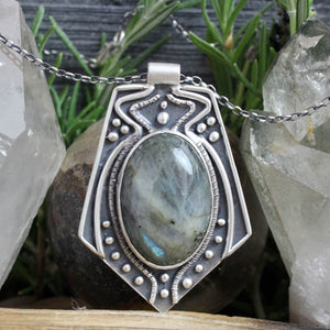 Voyager Necklace // Labradorite - Acid Queen Jewelry