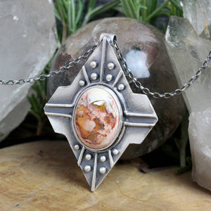 Voyager Necklace // Mexican Fire Opal - Acid Queen Jewelry