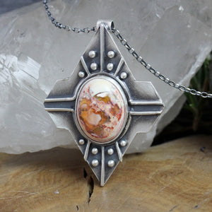 Voyager Necklace // Mexican Fire Opal - Acid Queen Jewelry