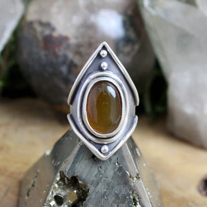 Warrior Ring // Carnelian- Size 7.5 - Acid Queen Jewelry