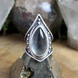 Warrior Ring // Green Quartz- Size 10 - Acid Queen Jewelry
