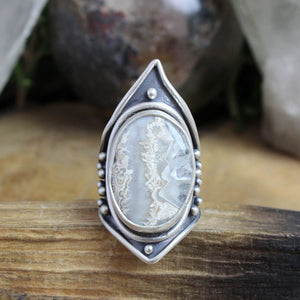 Warrior Ring // Agate- Size 8 - Acid Queen Jewelry