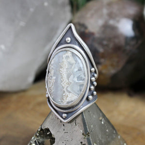 Warrior Ring // Agate- Size 8 - Acid Queen Jewelry