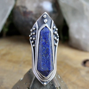 Amplifier Ring //Lapis Lazuli Size 6 - Acid Queen Jewelry