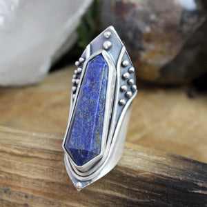 Amplifier Ring //Lapis Lazuli Size 6 - Acid Queen Jewelry