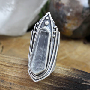 Amplifier Ring // Quartz - Size 8.5 - Acid Queen Jewelry