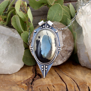 Voyager Pendant // Pyrite - Acid Queen Jewelry