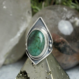 Warrior Ring // Emerald - Size 5