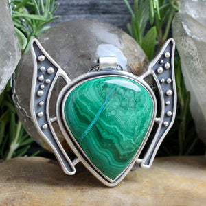 Prophetess Necklace // Malachite - Acid Queen Jewelry