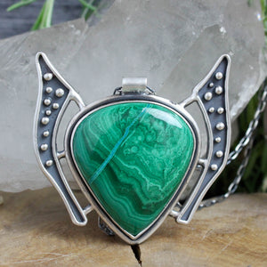 Prophetess Necklace // Malachite - Acid Queen Jewelry