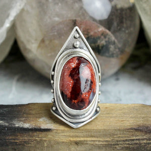 Warrior Ring // Mexican Fire Opal - Size 5