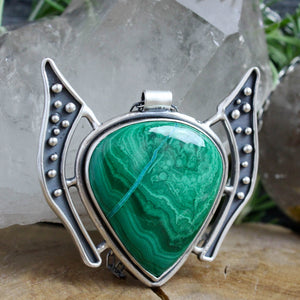 Prophetess Necklace // Malachite - Acid Queen Jewelry