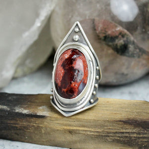 Warrior Ring // Mexican Fire Opal - Size 5