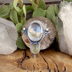 Voyager Pendant // Lodolite and Citrine - Acid Queen Jewelry