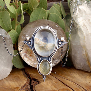 Voyager Pendant // Lodolite and Citrine - Acid Queen Jewelry
