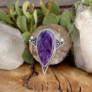 Voyager Pendant // Charoite - Acid Queen Jewelry