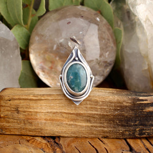 Warrior Ring // Moss Agate - Size 7 - Acid Queen Jewelry