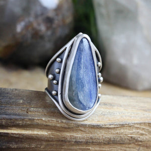 Warrior Ring // Kyanite - Size 8.5 - Acid Queen Jewelry