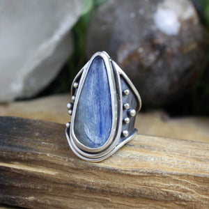 Warrior Ring // Kyanite - Size 8.5 - Acid Queen Jewelry