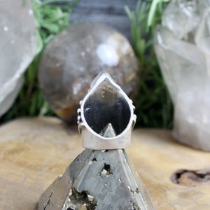 Warrior Amplifier Ring // Clear Quartz - Size 6 - Acid Queen Jewelry