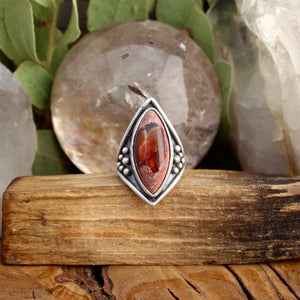 Warrior Ring // Mexican Fire Opal - Size 6 - Acid Queen Jewelry