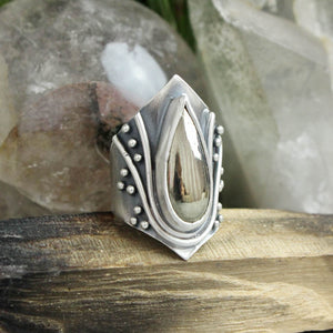 Warrior Ring //  Pyrite - Size 8