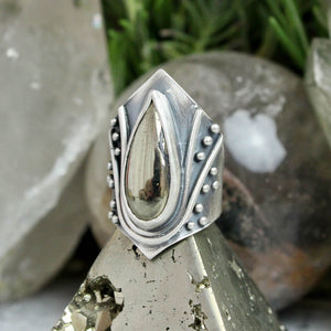 Warrior Ring //  Pyrite - Size 8