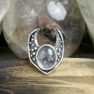 Warrior Crescent Ring // Lodolite - Size 9.5