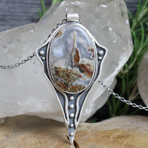 Voyager Necklace // Moss Agate - Acid Queen Jewelry