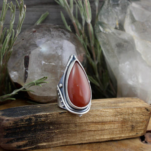 Warrior Ring // Red Jasper - SIZE 8 - Acid Queen Jewelry