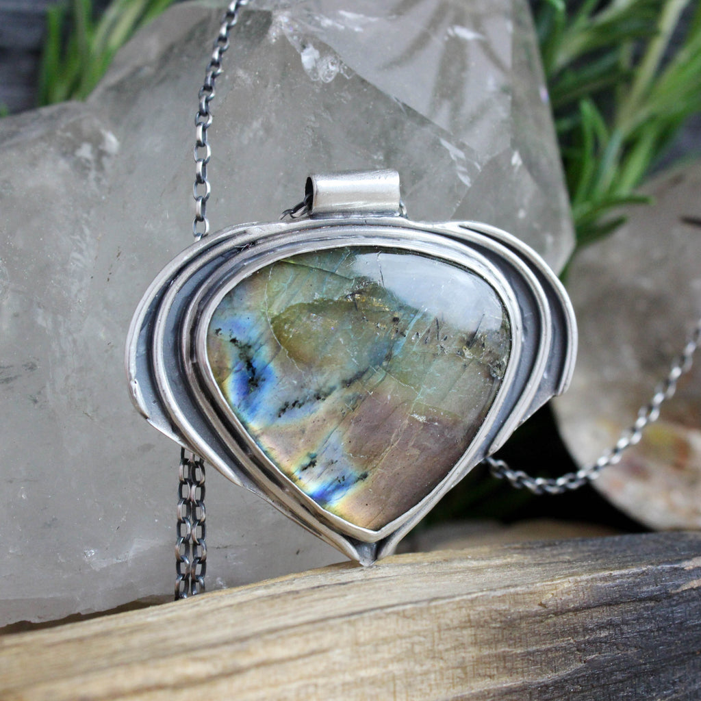 Voyager Necklace // Labradorite - Acid Queen Jewelry