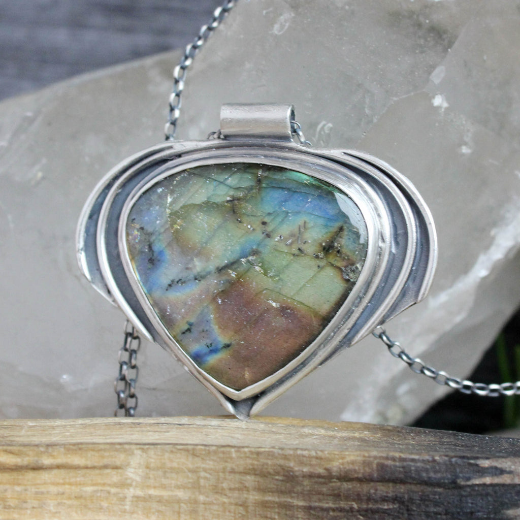 Voyager Necklace // Labradorite - Acid Queen Jewelry