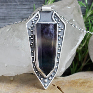 Amplifier Necklace // Rainbow Fluorite - Acid Queen Jewelry