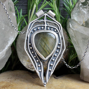 Voyager Necklace // Labradorite - Acid Queen Jewelry