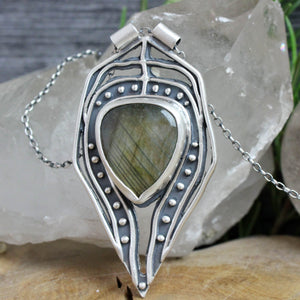 Voyager Necklace // Labradorite - Acid Queen Jewelry