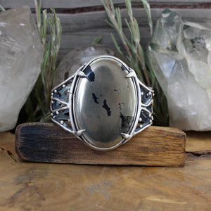 Laced Warrior Cuff // Chalcopyrite - Acid Queen Jewelry