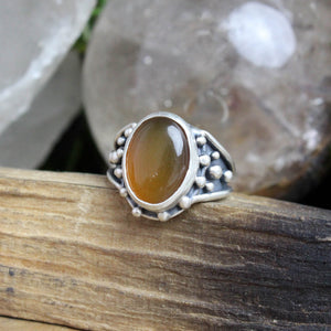 Warrior Ring // Carnelian- Size 8 - Acid Queen Jewelry