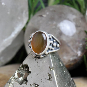Warrior Ring // Carnelian- Size 8 - Acid Queen Jewelry