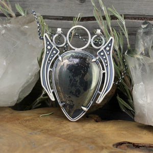 Prophetess Pendant // Chalcopyrite - Acid Queen Jewelry