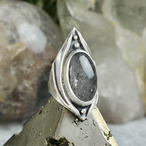 Warrior Ring // Black Sunstone - Size 5